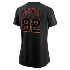 Alyssa Nakken San Francisco Giants Nike Women's Name & Number T-Shirt - Black - Nike Sale