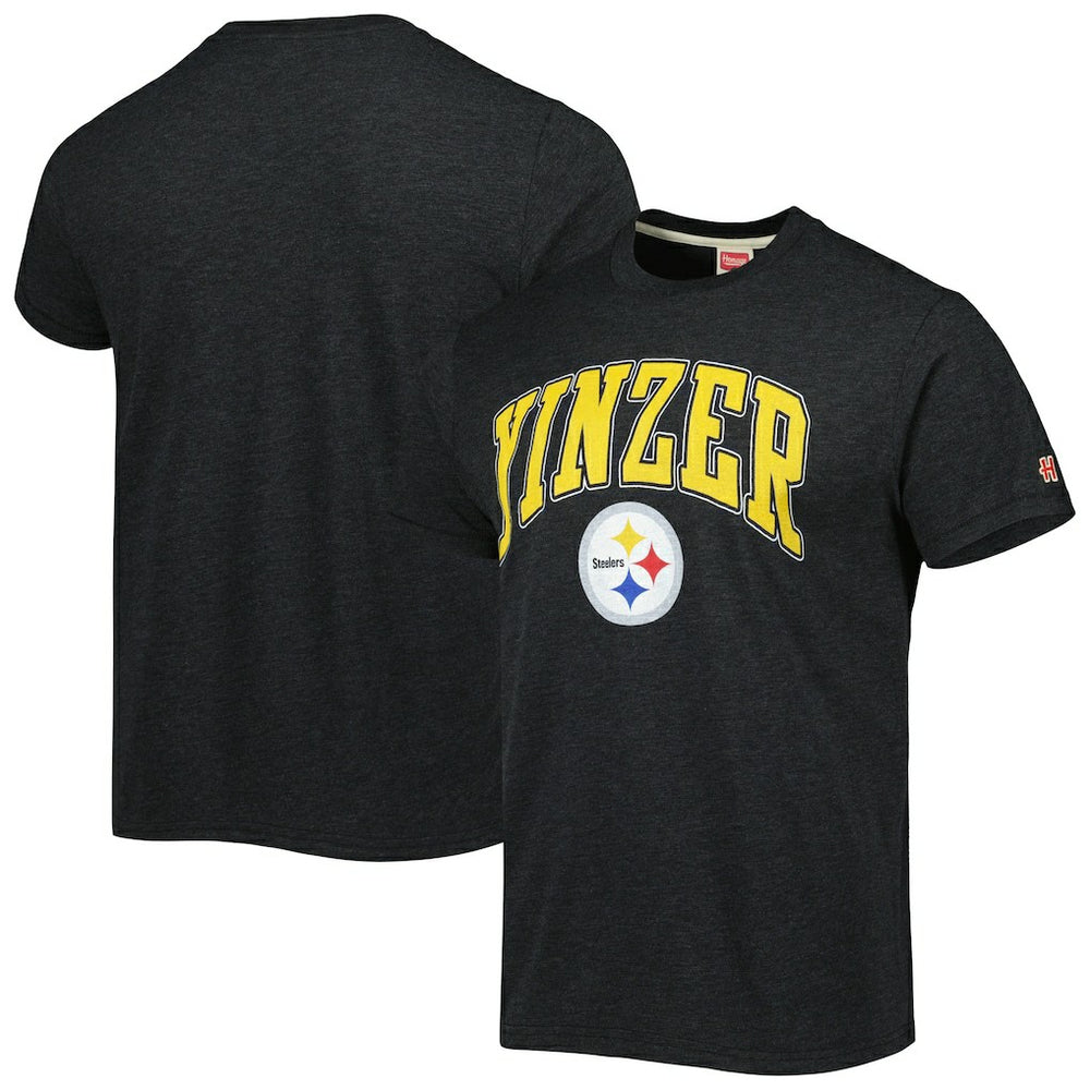 Pittsburgh Steelers Homage Hyper Local Tri-Blend T-Shirt Charcoal