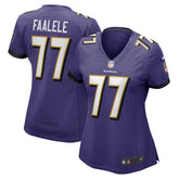 Nike Daniel Faalele Baltimore Ravens Women's Player Game Jersey Purple