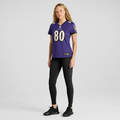 Nike Isaiah Likely Baltimore Ravens Women's Player Game Jersey Purple