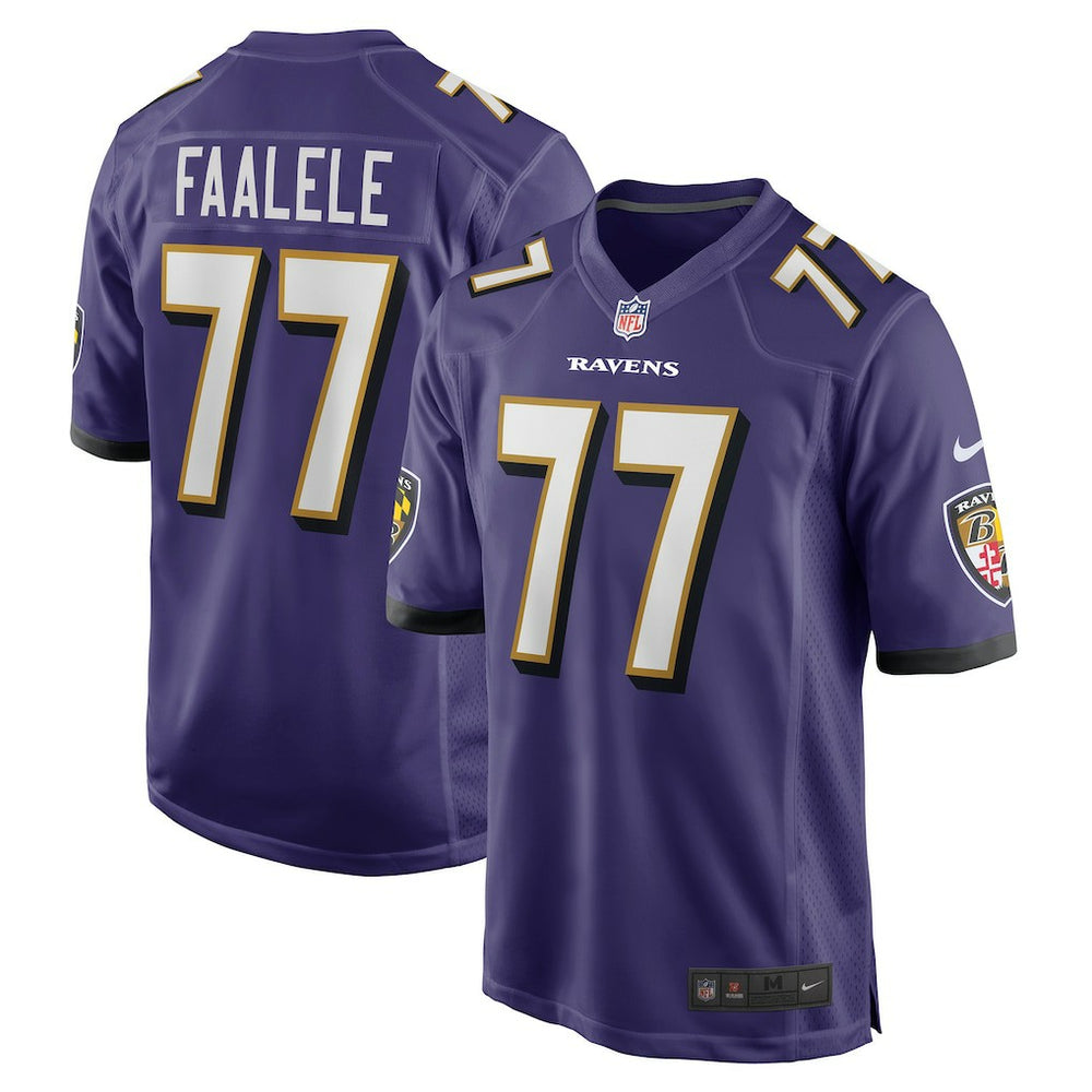 Nike Daniel Faalele Baltimore Ravens Player Game Jersey Purple