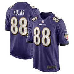 Nike Charlie Kolar Baltimore Ravens Player Game Jersey Purple