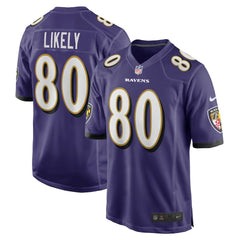Nike Isaiah Likely Baltimore Ravens Player Game Jersey Purple