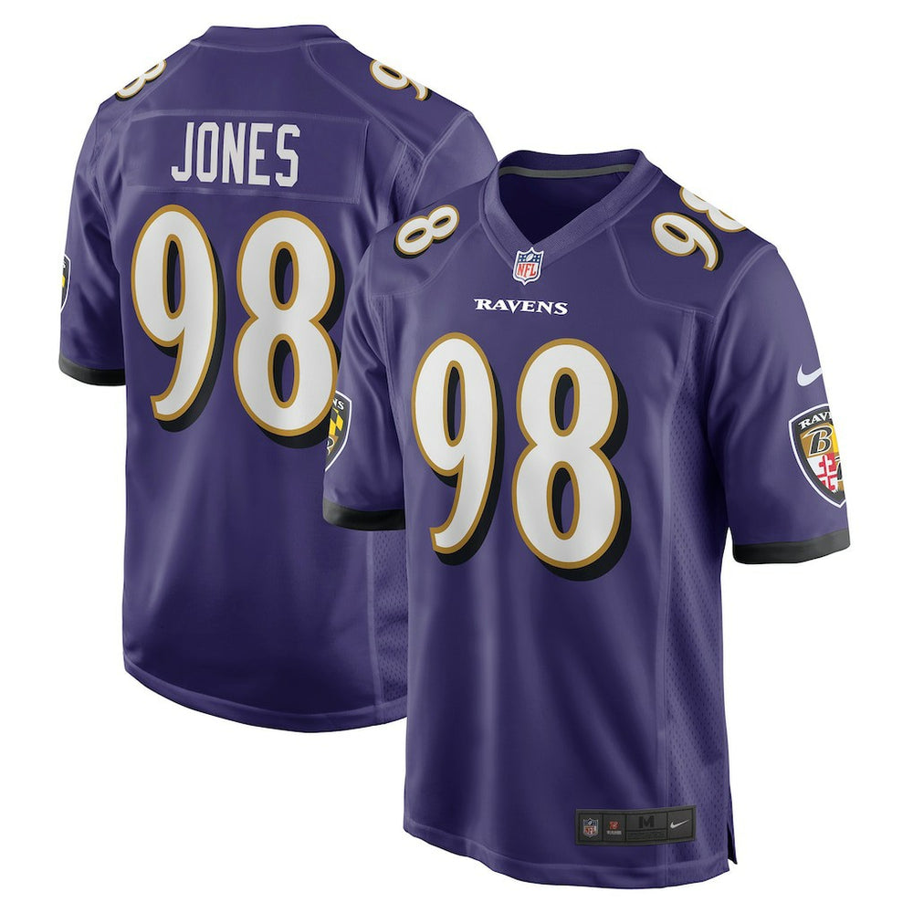 Nike Travis Jones Baltimore Ravens Player Game Jersey Purple