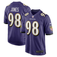 Nike Travis Jones Baltimore Ravens Player Game Jersey Purple