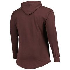 Fanatics Cleveland Browns Big & Tall Front Runner Pullover Hoodie Brown