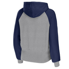 Dallas Cowboys WEAR by Erin Andrews Women's Colorblock Lightweight Full-Zip Hoodie Silver