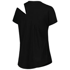Green Bay Packers KIYA TOMLIN Women's Cut Out Tri-Blend Shirt Black