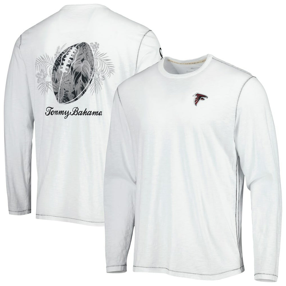 Atlanta Falcons Laces Out Billboard Long Sleeve T-Shirt White