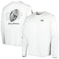 Green Bay Packers Laces Out Billboard Long Sleeve T-Shirt White