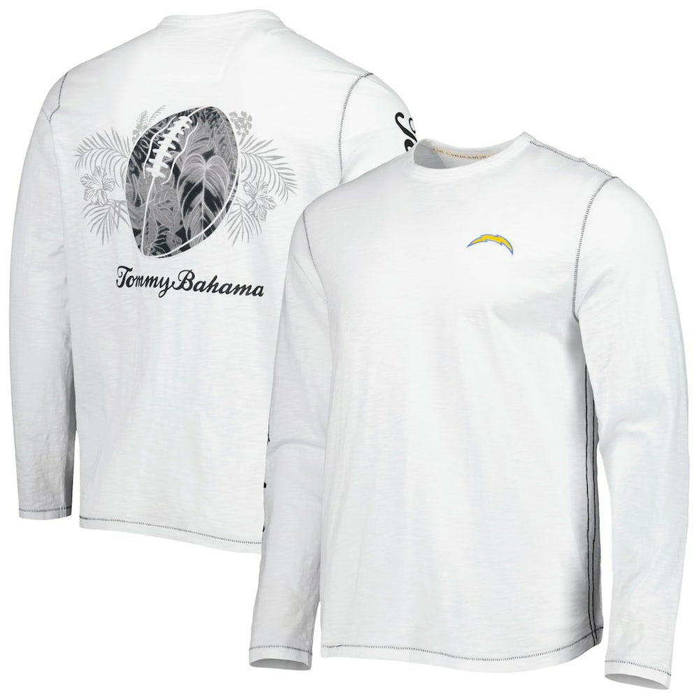 Los Angeles Chargers Laces Out Billboard Long Sleeve T-Shirt White