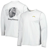 Los Angeles Chargers Laces Out Billboard Long Sleeve T-Shirt White