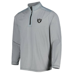 Las Vegas Raiders On Deck IslandZone Half-Zip Jacket Gray