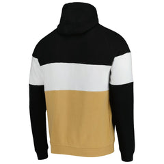 New Orleans Saints New Era Colorblock Current Pullover Hoodie Gold/Black