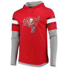 Tampa Bay Buccaneers New Era Long Sleeve Hoodie T-Shirt Red