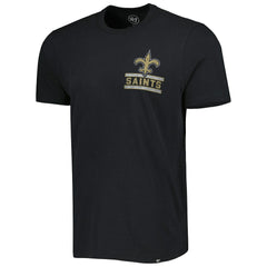 47 brand New Orleans Saints '47 Open Field Franklin T-Shirt Black