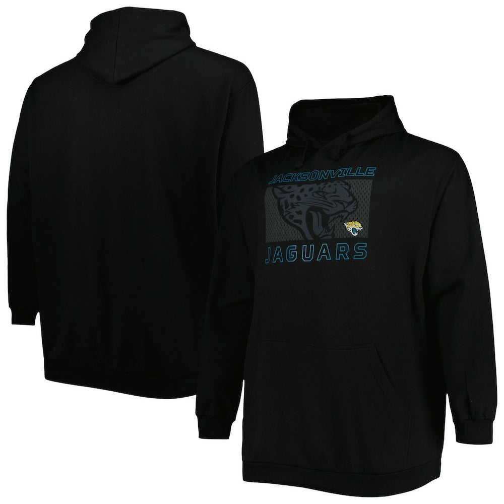 Fanatics Jacksonville Jaguars Big & Tall Pop of Color Pullover Hoodie Black