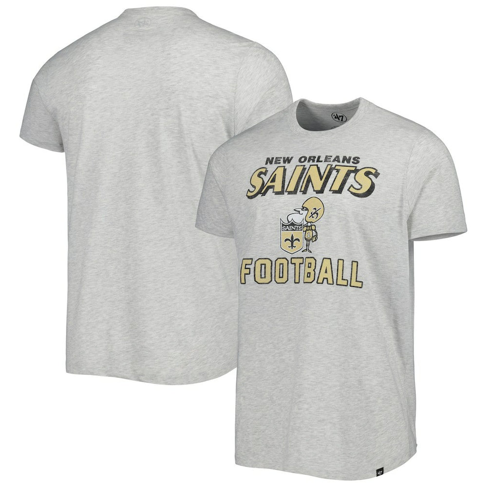 47 brand New Orleans Saints '47 Dozer Franklin Lightweight T-Shirt Gray