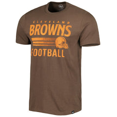 47 brand Cleveland Browns '47 Wordmark Rider Franklin T-Shirt Brown