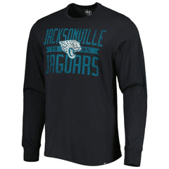 47 brand Jacksonville Jaguars '47 Brand Wide Out Franklin Long Sleeve T-Shirt Black