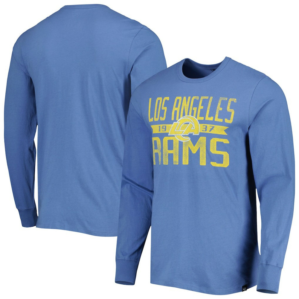 47 brand Los Angeles Rams '47 Brand Wide Out Franklin Long Sleeve T-Shirt Royal