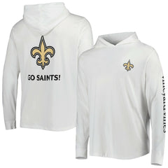 New Orleans Saints Vineyard Vines Local Long Sleeve Hoodie T-Shirt White