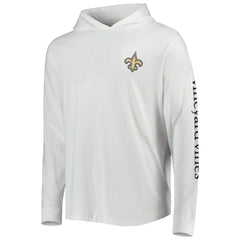 New Orleans Saints Vineyard Vines Local Long Sleeve Hoodie T-Shirt White