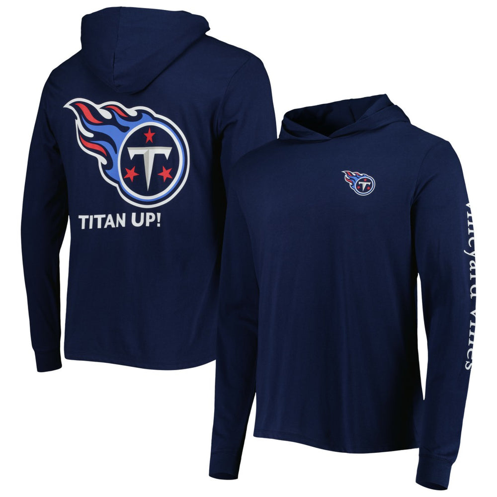 Tennessee Titans Vineyard Vines Local Long Sleeve Hoodie T-Shirt Navy