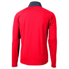 Indianapolis Colts Cutter & Buck Adapt Eco Knit Hybrid Recycled Quarter-Zip Pullover Top Red