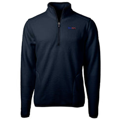 Pittsburgh Steelers Cutter & Buck Big & Tall Cascade Eco Sherpa Fleece Quarter-Zip Pullover Jacket Navy