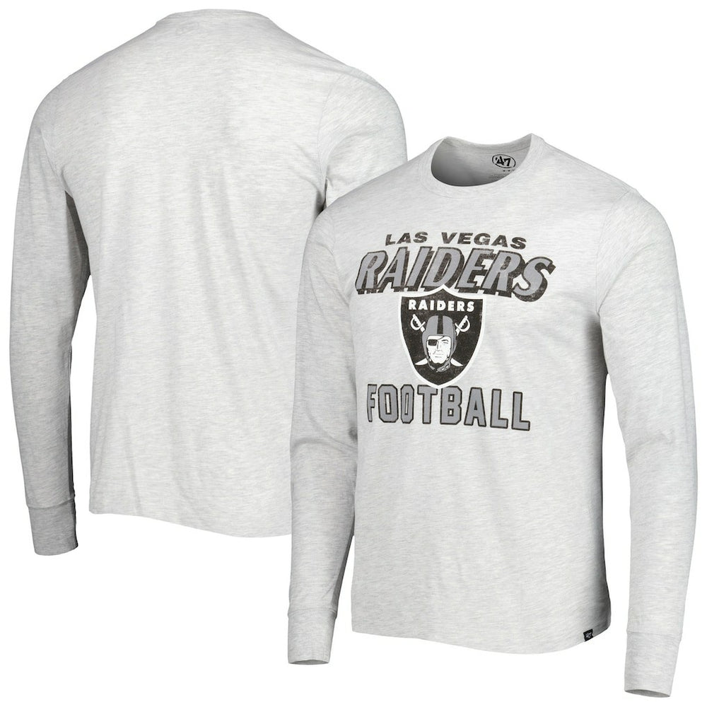 47 brand Las Vegas Raiders '47 Dozer Franklin Long Sleeve T-Shirt Heathered Gray