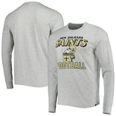 47 brand New Orleans Saints '47 Dozer Franklin Long Sleeve T-Shirt Heathered Gray