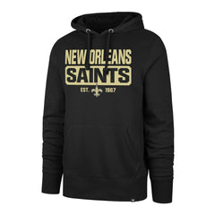47 brand New Orleans Saints '47 Box Out Headline Pullover Hoodie Black