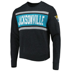 47 brand Jacksonville Jaguars '47 Bypass Tribeca Pullover Sweatshirt Heathered Black