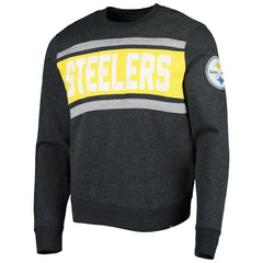 47 brand Pittsburgh Steelers '47 Bypass Tribeca Pullover Sweatshirt Heathered Black
