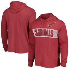 47 brand Arizona Cardinals '47 Field Franklin Hooded Long Sleeve T-Shirt Cardinal