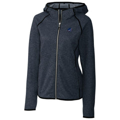 Miami Dolphins Cutter & Buck Women's Mainsail Full-Zip Jacket Heathered Navy