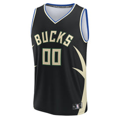 Milwaukee Bucks Custom Fast Break Jersey Statement Edition Black | Fanatics Lifestyle
