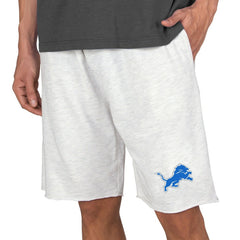 Detroit Lions Concepts Sport Mainstream Terry Shorts Oatmeal