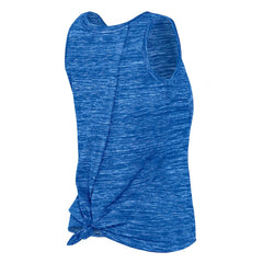 Los Angeles Rams New Era Women's Space Dye Tie-Back Tank Top Royal
