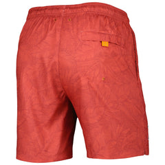 Los Angeles Angels Tommy Bahama Naples Layered Leaves Swim Trunks - Red - MLB Lifestyle
