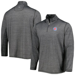Chicago Cubs Tommy Bahama Delray IslandZone Half-Zip Top - Charcoal - MLB on Sale