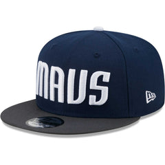 Dallas Mavericks Jersey Hook Statement Edition 9FIFTY Snapback Hat for sale Navy/Gray | New Era Near Me