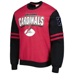 Mitchell & Ness Arizona Cardinals All Over 2.0 Pullover Sweatshirt Cardinal