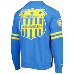 Mitchell & Ness Los Angeles Chargers All Over 2.0 Pullover Sweatshirt Gold
