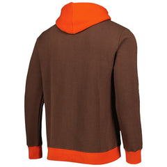 Mitchell & Ness Cleveland Browns Big Face 5.0 Pullover Hoodie Brown