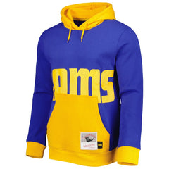 Mitchell & Ness Los Angeles Rams Big Face 5.0 Pullover Hoodie Royal