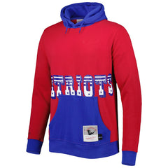 Mitchell & Ness New England Patriots Big Face 5.0 Pullover Hoodie Red