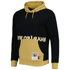 Mitchell & Ness New Orleans Saints Big Face 5.0 Pullover Hoodie Black
