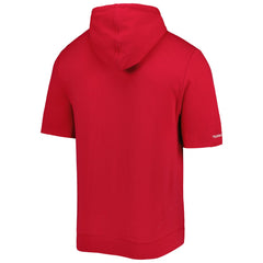 Mitchell & Ness Tampa Bay Buccaneers Washed Short Sleeve Pullover Hoodie Scarlet